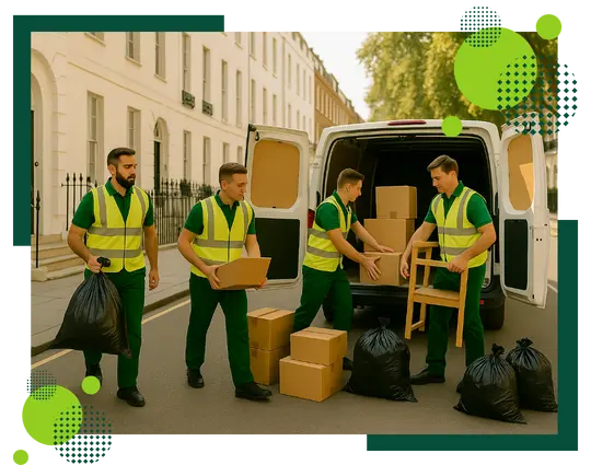 Professional rubbish removal service in North Mayfair