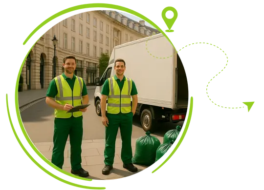 Professional rubbish removal service in Regent Street
